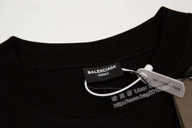 Balenciaga專櫃巴黎世家2023SS新款印花T恤 男女同款 tzy2648